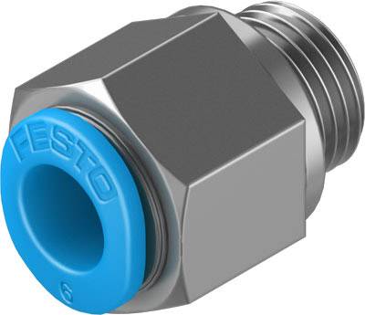 FESTO Gerade-Verbinder 186265 QSM-G1/8-6 Rohr-Ø: 6 mm Gewinde-Maß: G1/8"