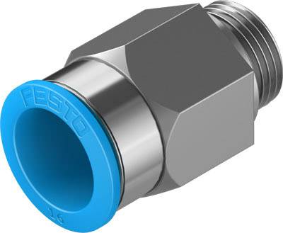 FESTO Gerade-Verbinder 186347 QS-G3/8-16 Rohr-Ø: 16 mm Gewinde-Maß: G3/8" 1 St.