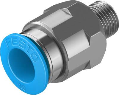 FESTO Gerade-Verbinder 190643 QS-1/8-10 Rohr-Ø: 10 mm Gewinde-Maß: R1/8