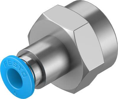 FESTO Gerade-Verbinder 190652 QSF-3/8-6-B Innengewinde G3/8" Rohr-Ø: 6 mm 1 St.