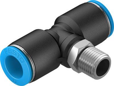 FESTO T-Verbinder 190669 QST-1/4-12 Rohr-Ø: 12mm Gewinde-Maß: R1/4 1St.