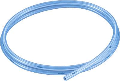 FESTO Druckluftschlauch 8048681-1 PUN-H-6X1-TBL Thermoplastisches Elastomer Transluzent, Blau Innen-Durchmesser: 4mm 10 bar