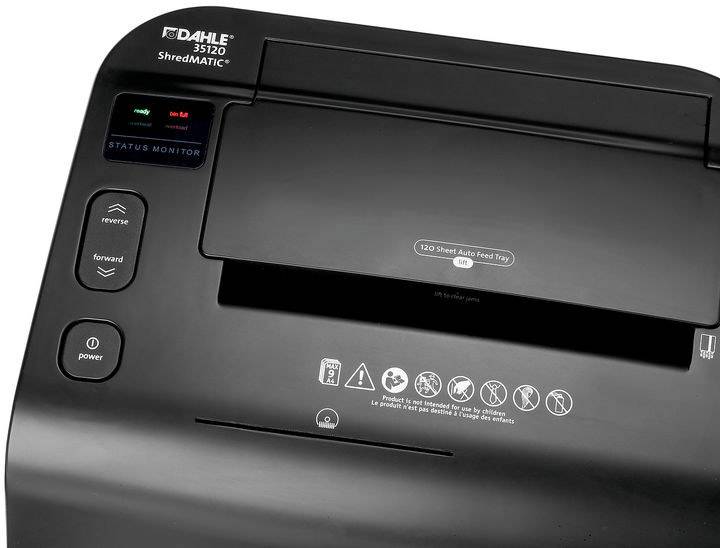 Dahle Autofeed ShredMATIC® 35120 Aktenvernichter Partikelschnitt 3 x 9mm 28l Blattanzahl (max.): 120 Sicherheitsstufe