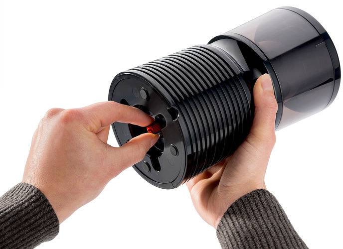 Dahle Elektrische Bleistiftspitzmaschine 00210-14410 Schwarz (transparent) Ausführung des Behälters=Dose