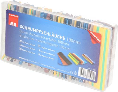 Max Hauri 129005 Schrumpfschlauchsortiment Schrumpfrate:2:1 1 St.