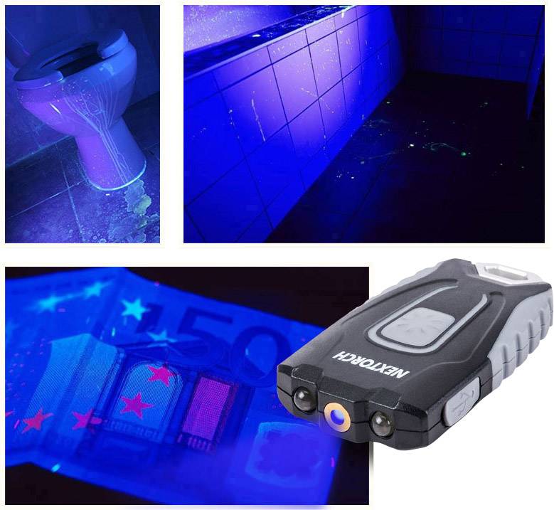 Nextorch GL20 UV UV-LED, LED Taschenlampe akkubetrieben 60 lm 17.5 g