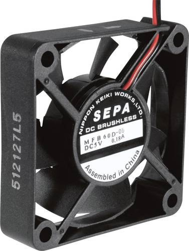 MFB60D12 Axiallüfter 12 V/DC 25.2 m³/h (L x B x H) 60 x 60 x 15mm