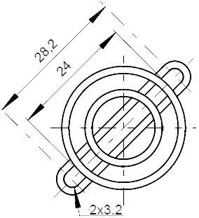 SEPA FG25 Lüftergitter (B x H) 25 mm x 25 mm Stahl verchromt