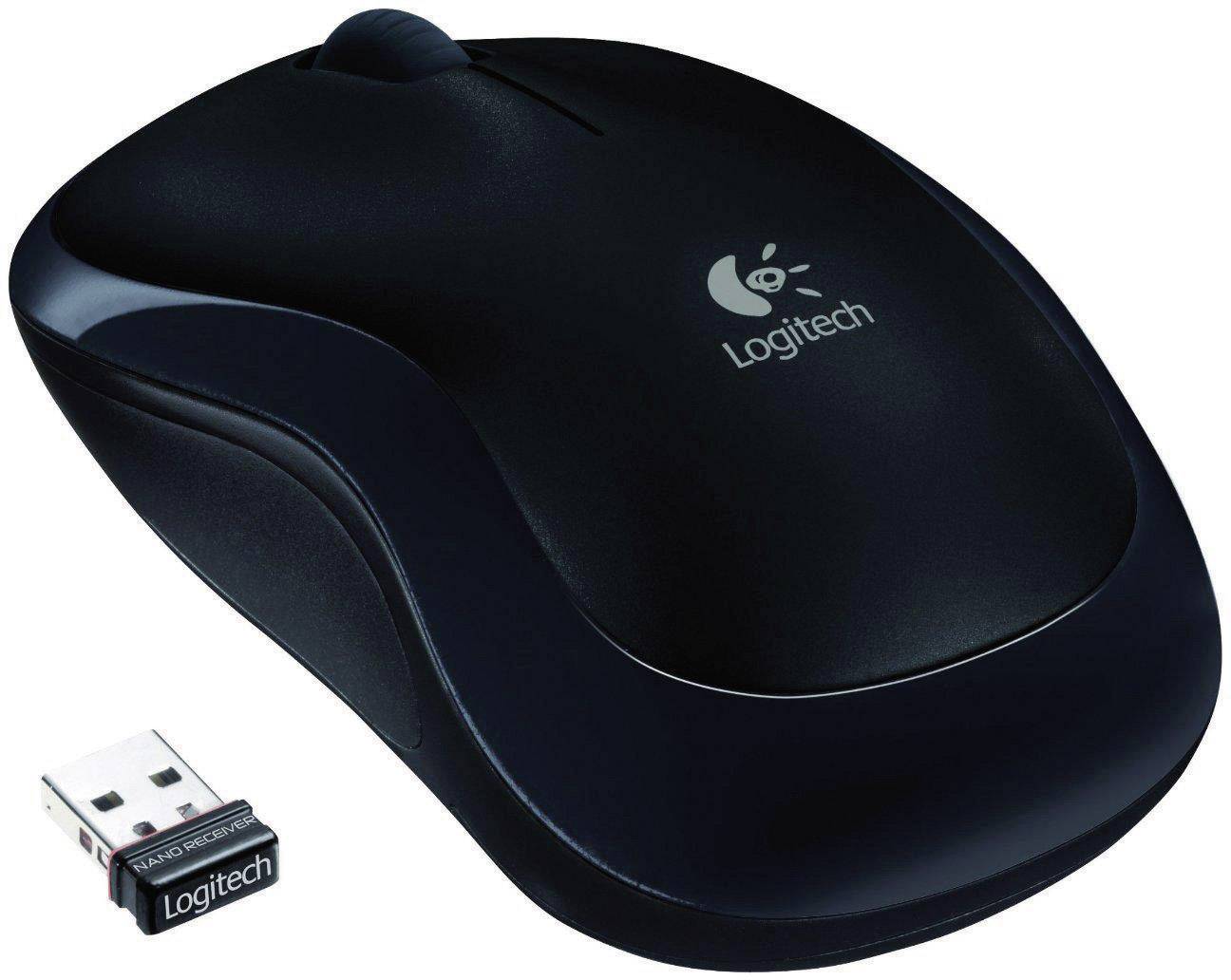 Logitech M175 Maus Funk Optisch Schwarz 3 Tasten