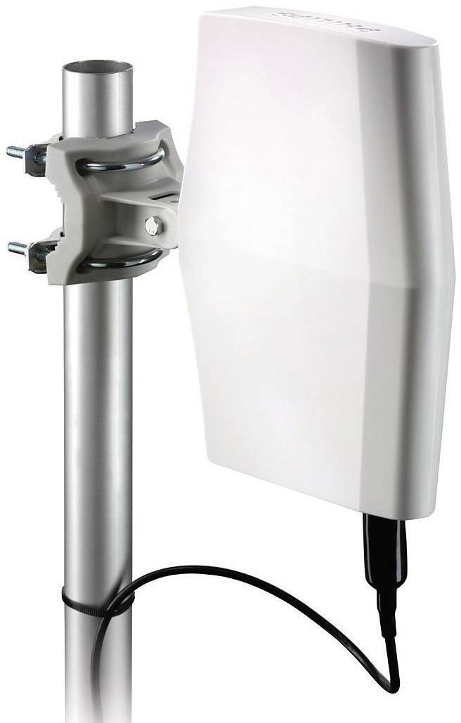Philips SDV8622/12 Aktive DVB-T/T2-Dachantenne Innenbereich, Außenbereich Verstärkung: 40 dB Weiß
