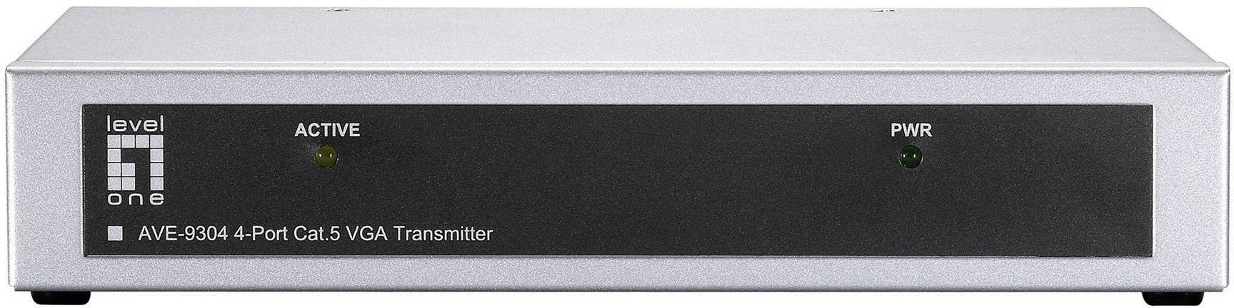 LevelOne AVE-9304 4-port LR Cat.5 A/V Transmitter