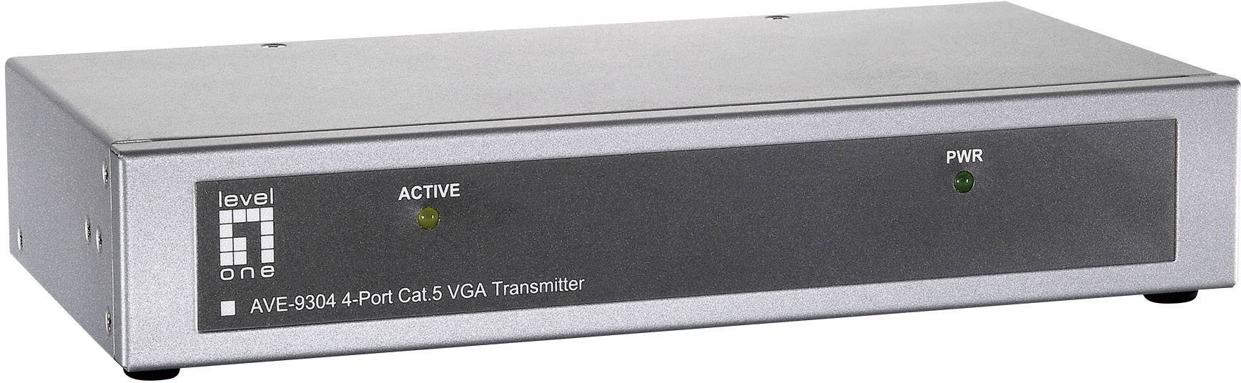 LevelOne AVE-9304 4-port LR Cat.5 A/V Transmitter