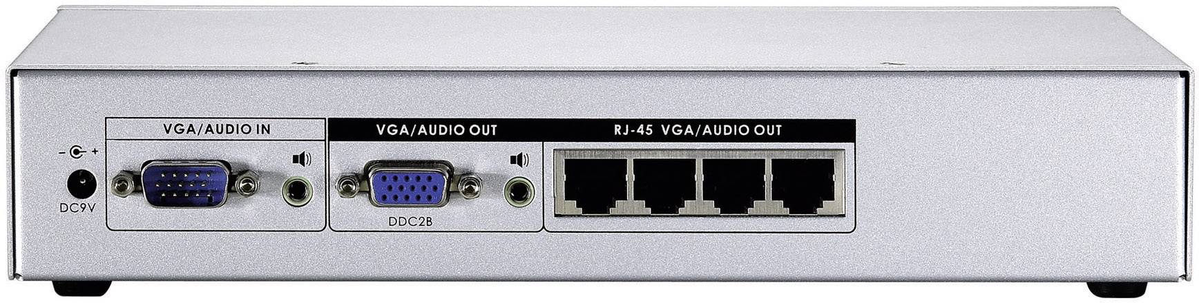 LevelOne AVE-9304 4-port LR Cat.5 A/V Transmitter