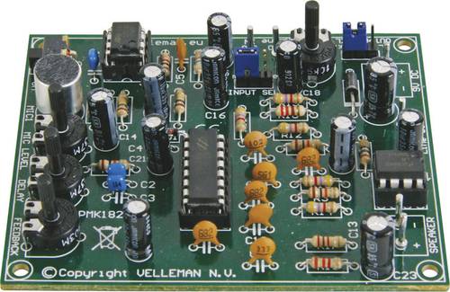 Velleman MK182 Digitaler Echo-Generator Bausatz 9 V/DC, 12 V/DC