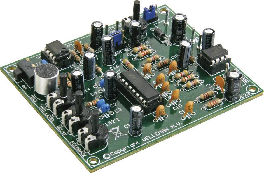 Whadda MK182 Digitaler Echo-Generator Bausatz 9 V/DC, 12 V/DC