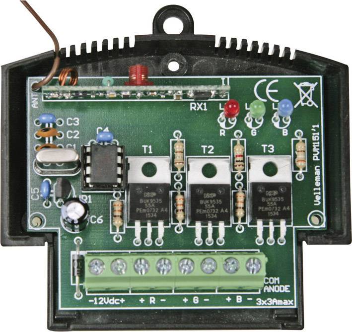 Velleman VM151 RGB Effektgenerator Ausführung (Bausatz/Baustein): Baustein 12 V/DC