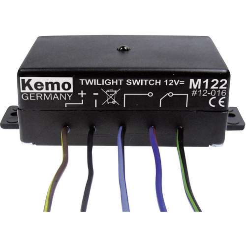Interrupteur crépusculaire (kit monté) Kemo M122 12 V/DC 1 pc(s)