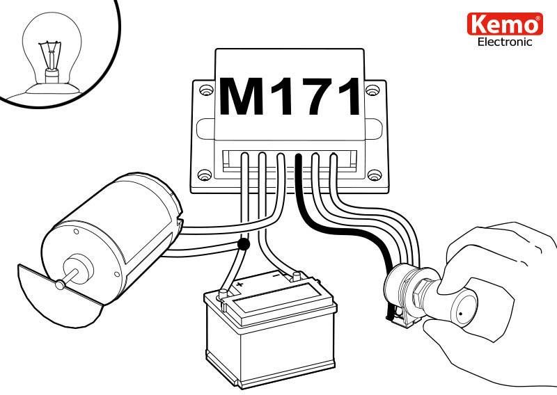 Kemo M171 Leistungsregler Baustein 9 V/DC, 12 V/DC, 24 V/DC