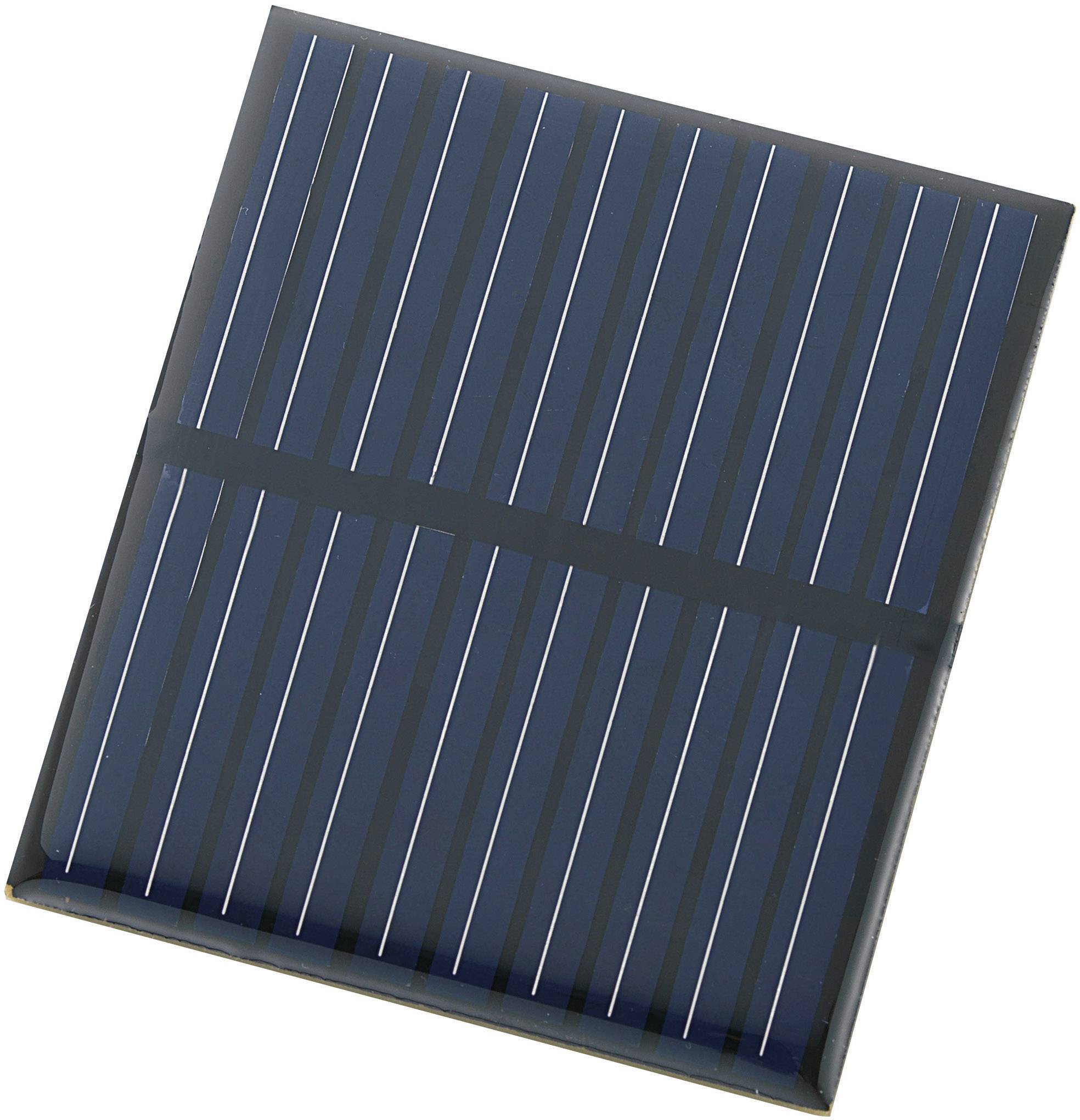 Ein rechteckiges Solarpanel mit mehreren parallelen, dünnen Linien auf der Oberfläche, die für die Sammlung von Sonnenenergie verwendet werden.