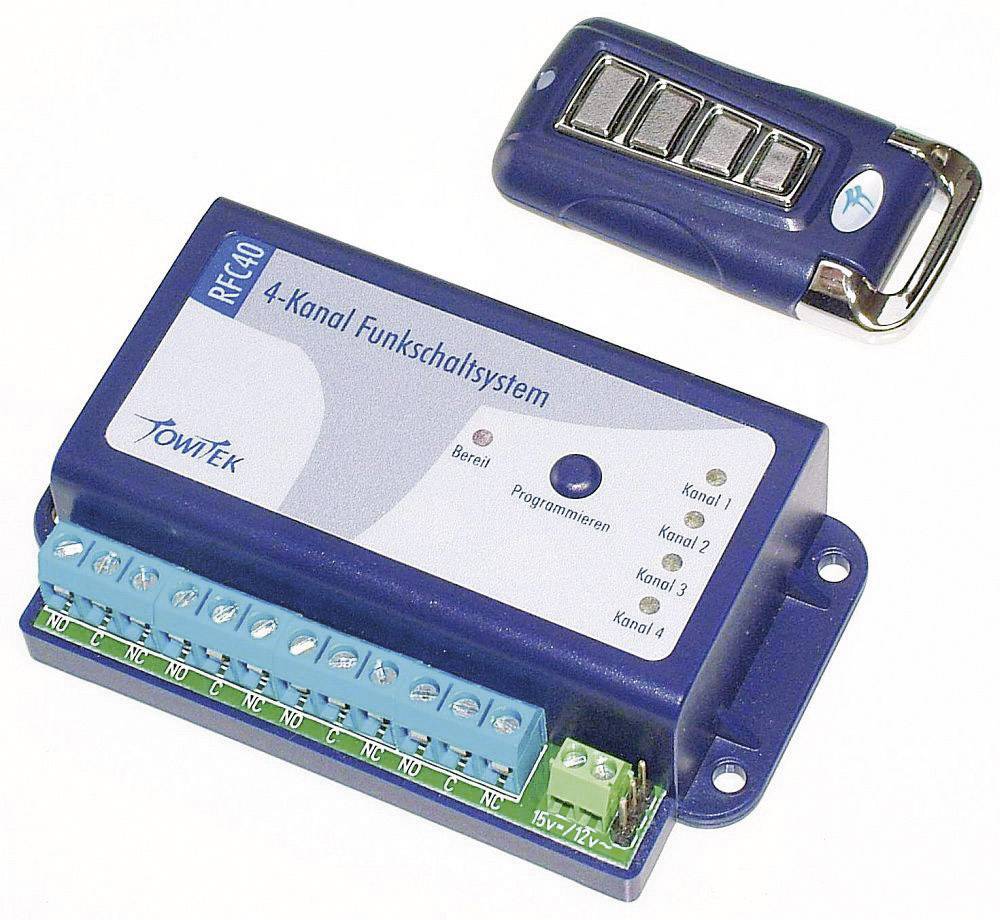 TowiTek Funkschaltsystem inkl. Handsender Reichweite max. (im Freifeld): 50m 12 V/DC