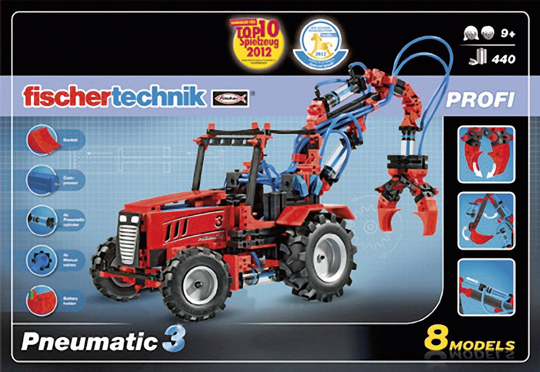 Fischertechnik 516185 PROFI Pneumatic 3 Mechanik, Elektronik Experimentierkasten ab 9 Jahre