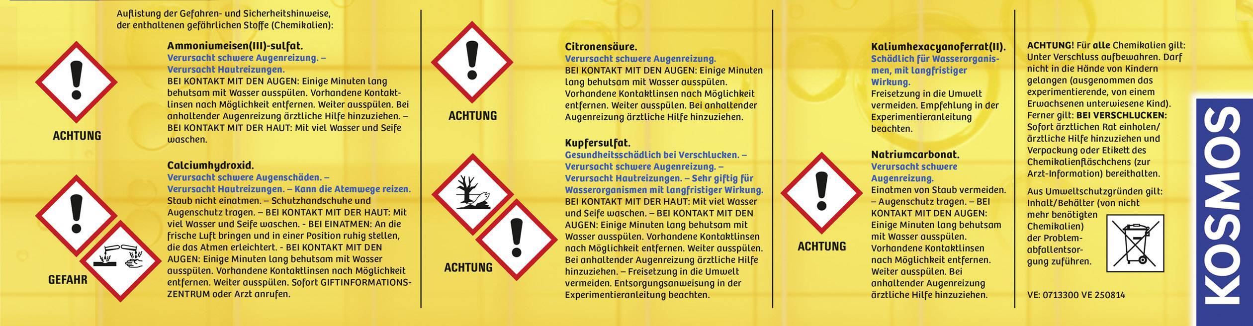 Kosmos Chemielabor C1000 640118 Experimentierkasten ab 10 Jahre