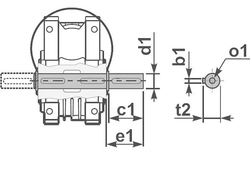 MSF-Vathauer Antriebstechnik Drehstrommotor GM 0,75-MS-HY-Q75-i60-B14 IE2 20 100027 0142 0.75kW 2.0A 230 V/400V B14 23.3 U/min