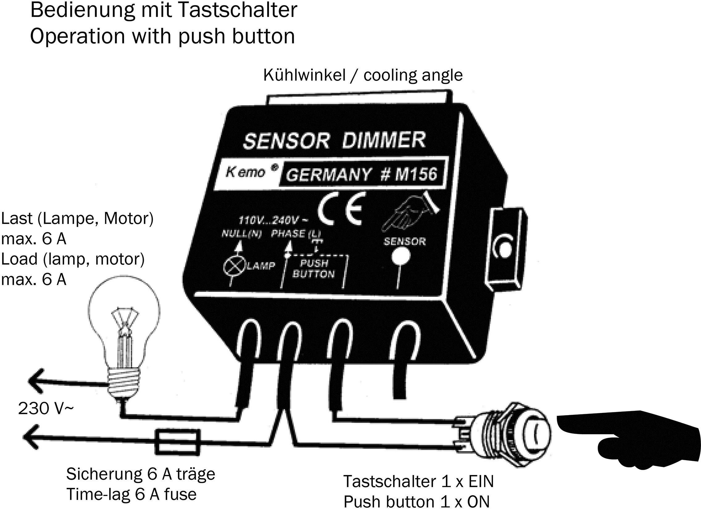 Kemo M156 Leistungsregler Baustein 230 V/AC 6 A