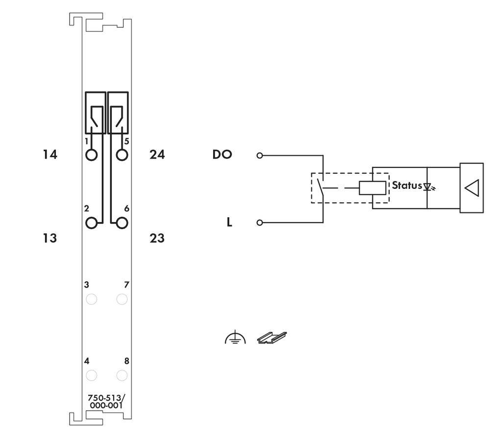 WAGO SPS-Digitalausgangsmodul 750-513/000-001 1St.