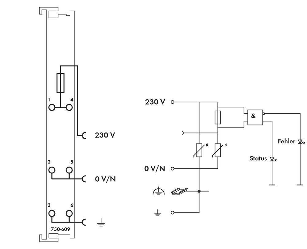 WAGO 750-609 SPS-Klemme 750-609 1St.