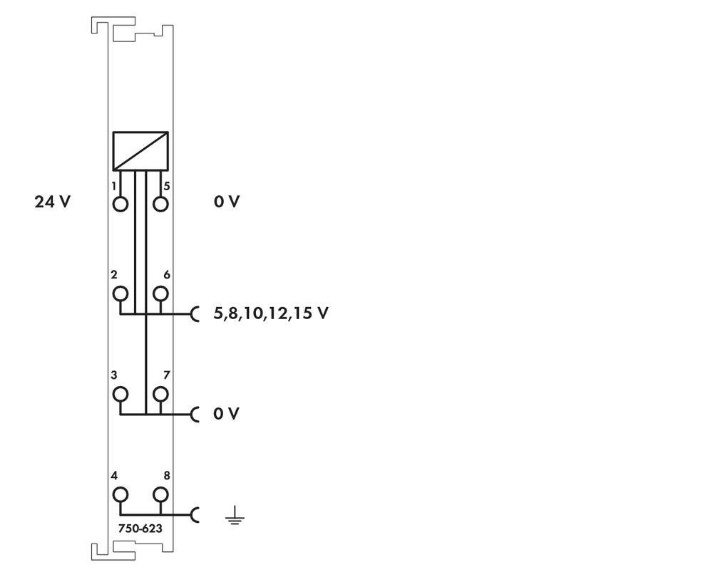 WAGO 750-623 SPS-Klemme 750-623 1 St.