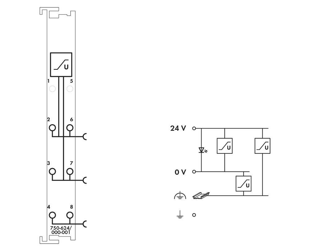 WAGO 750-624/000-001 SPS-Filtermodul 750-624/000-001 1St.
