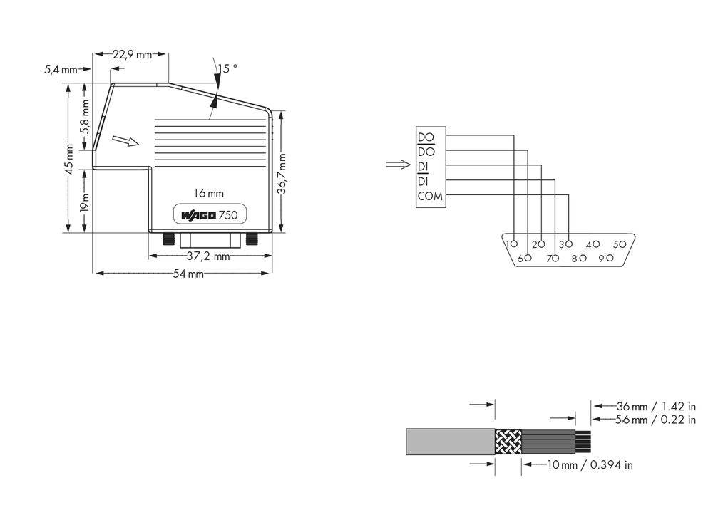 WAGO SPS-Steckverbinder 750-961 1St.