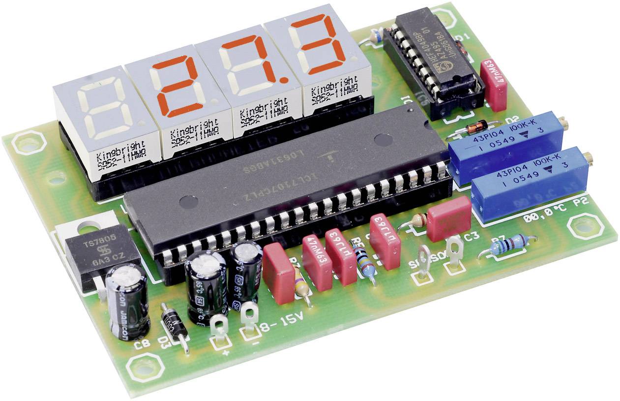 192147 LED Thermometer Bausatz 9 V/DC, 12 V/DC, 18 V/DC -50 - 150 °C