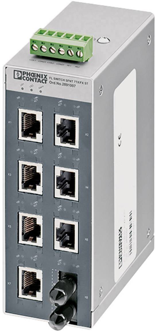 Phoenix Contact FL SWITCH SFNT 7TX/FX ST Industrial Ethernet Switch 10 / 100 MBit/s
