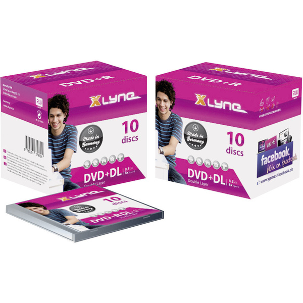 Xlyne 4J10000 DVD+R DL Rohling 8.5 GB 10 St. Jewelcase