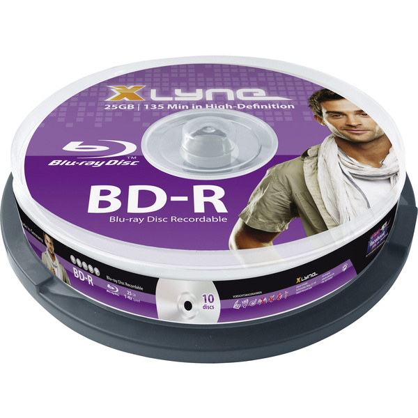 Xlyne 8010000 Blu-ray BD-R Rohling 25 GB 10 St. Spindel