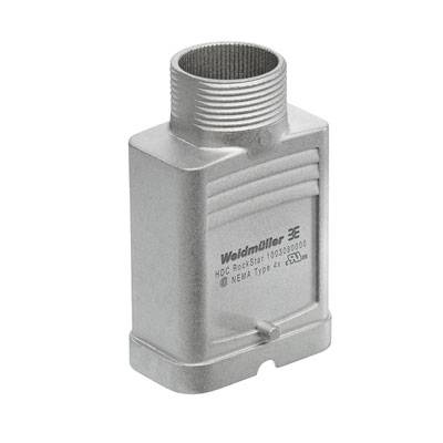 Aluminium-Gehäuse von Weidmüller mit seitlichem Schraubgewinde und Aufschrift 'HDC RockStar 1003300000'.