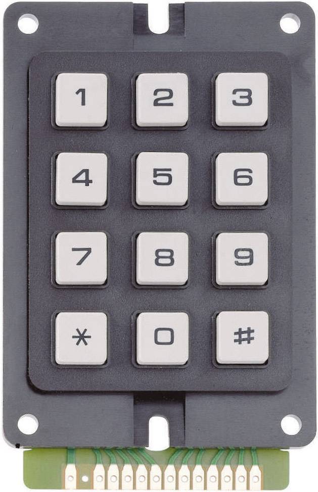 Drucktastenfeld Tastenfeld Matrix 1 x 12 1 St.