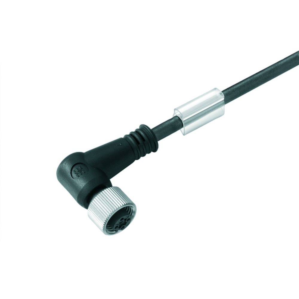 'Abgewinkelter Stecker' und 'Metallverbindung' an einem Kabel, die Funktion zum Anschließen von elektronischen Geräten.