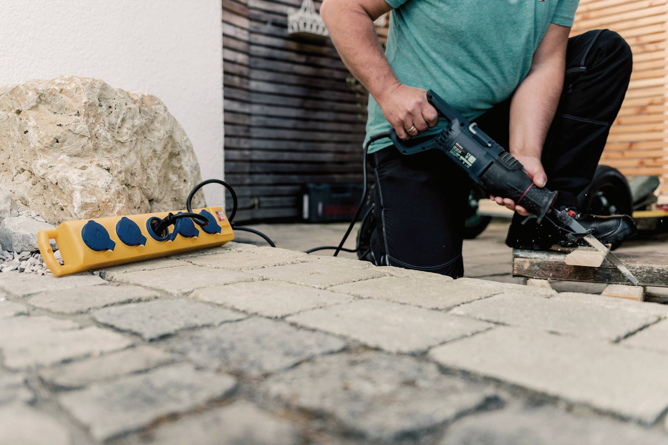 Brennenstuhl 1159900805 Steckdosenleiste mit Schalter 5fach Gelb Schutzkontakt 1 St.