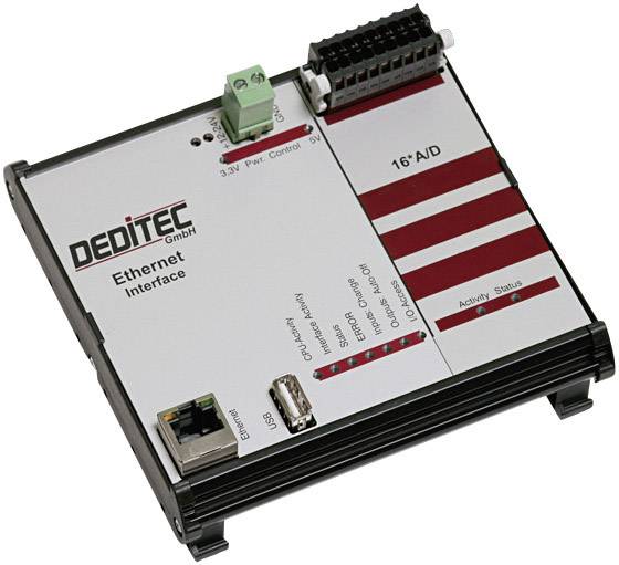 Deditec RO-ETH-AD16 RO-ETH-AD16 Eingangsmodul Ethernet Anzahl digitale Eingänge: 16