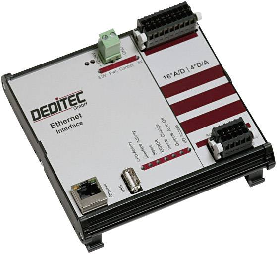 Deditec RO-ETH-AD16_DA4 RO-ETH-AD16_DA4 I/O-Modul Ethernet Anzahl digitale Eingänge: 16