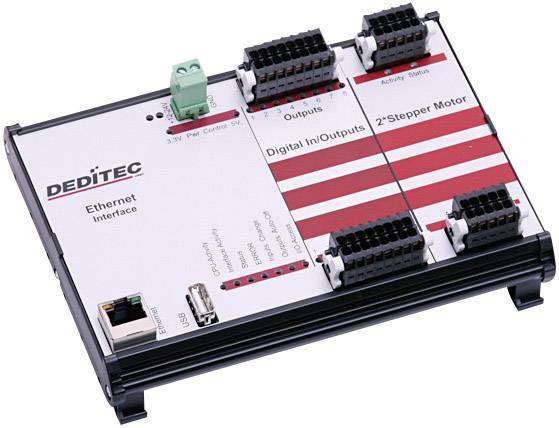 Deditec RO-ETH-O8-R8-STEP2 RO-ETH-O8-R8-STEP2 I/O-Modul Ethernet Anzahl digitale Eingänge: 8 Anzahl Relais-Ausgänge: 8