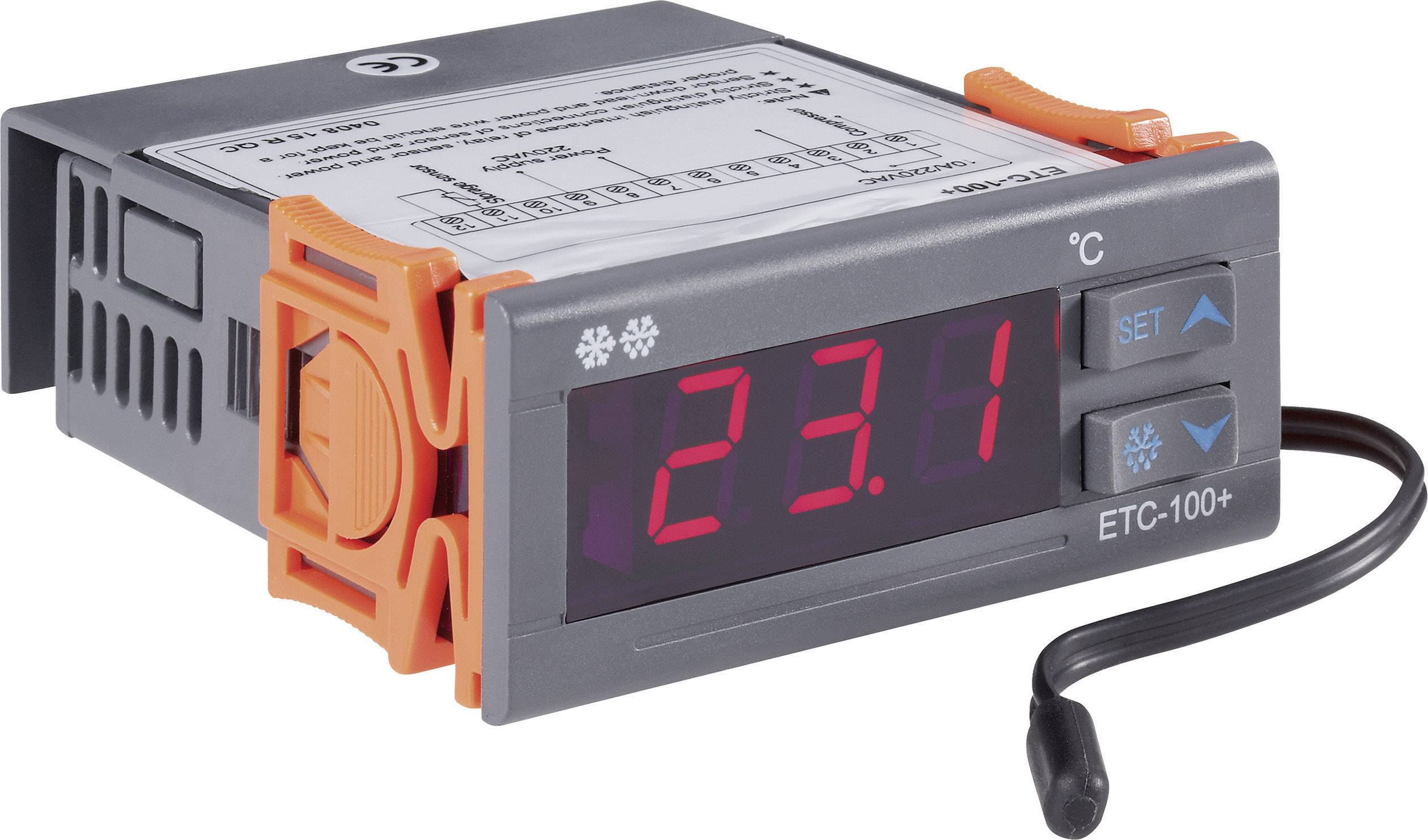 VOLTCRAFT ETC-100+ Temperaturregler NTC10K -40 bis +120°C Relais 10A (L x B x H) 88 x 75 x 34.5mm