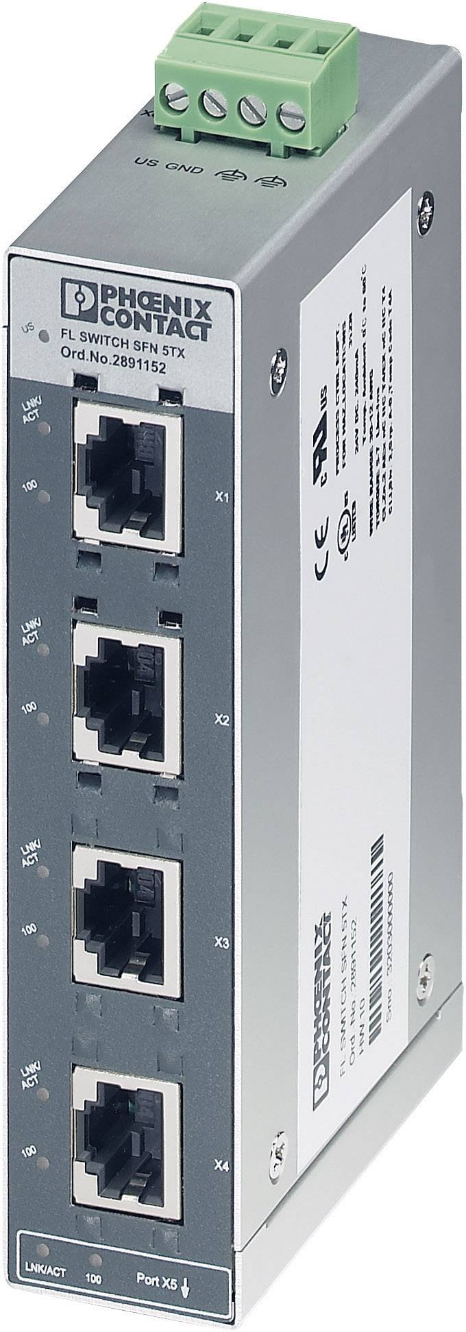Phoenix Contact 2891152 FL SWITCH SFN 5TX Industrial Ethernet Switch