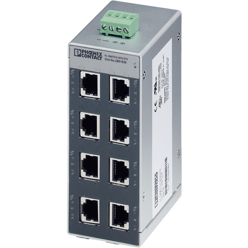 Phoenix Contact 2891929 FL SWITCH SFN 8TX Industrial Ethernet Switch