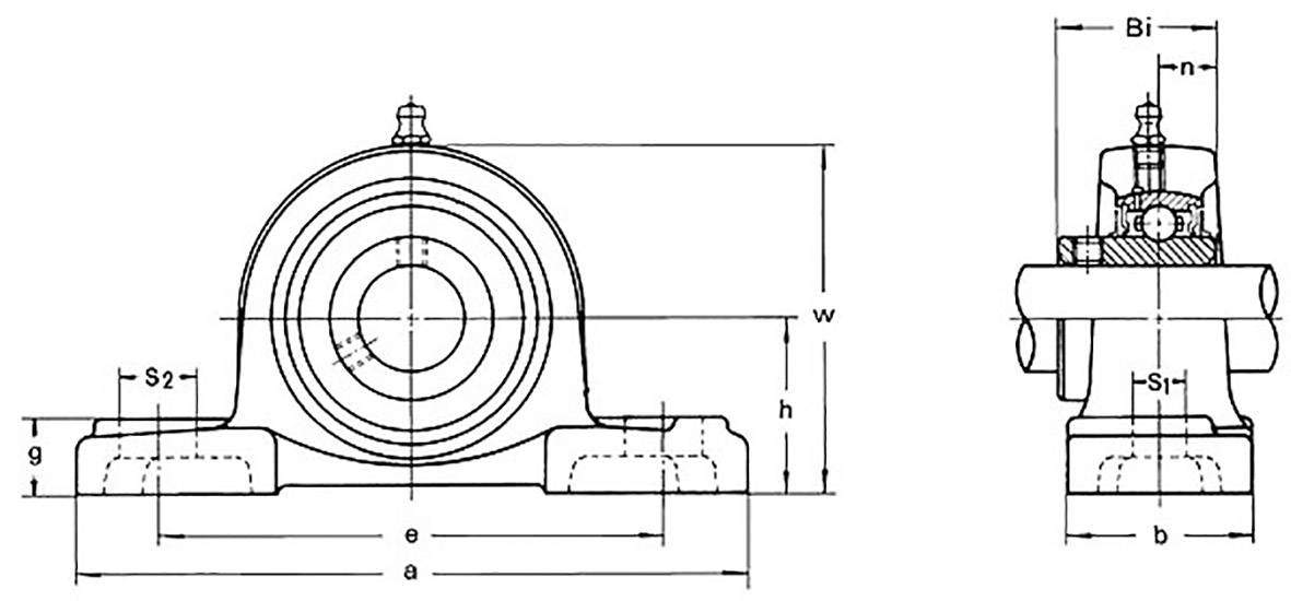 Ucp 206 подшипник размеры
