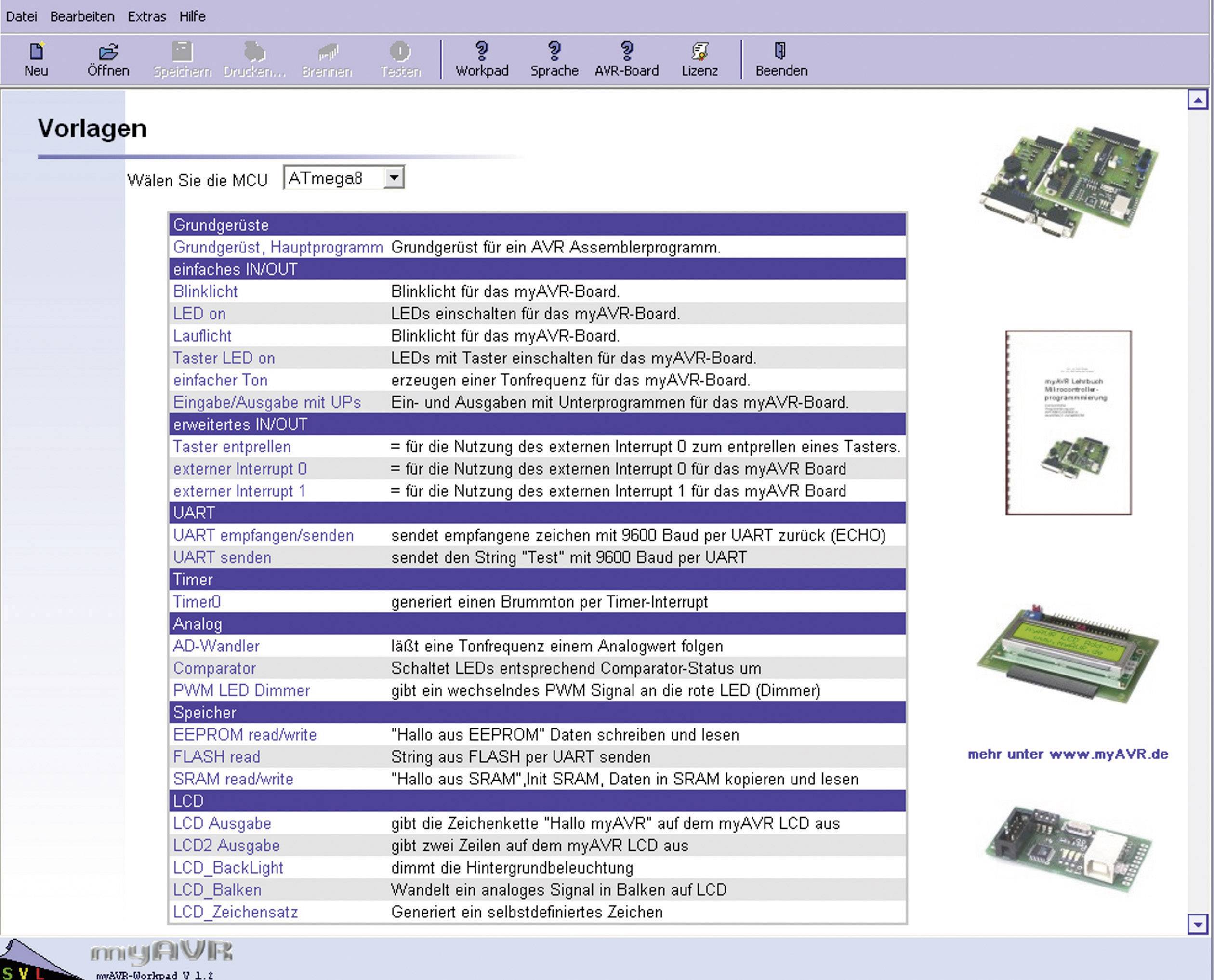 myAVR Workpad PLUS AVR Programmierung