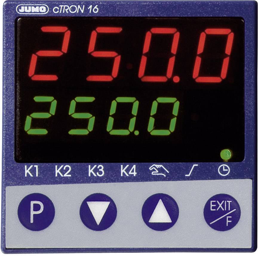 Jumo cTRON16 PID Temperaturregler L, J, U, T, K, E, N, S, R, B, C, D, Pt100, Pt1000, KTY11-6 Relais 3 A, Transistor (L x B x H) 90.5 x 48 x 48 mm